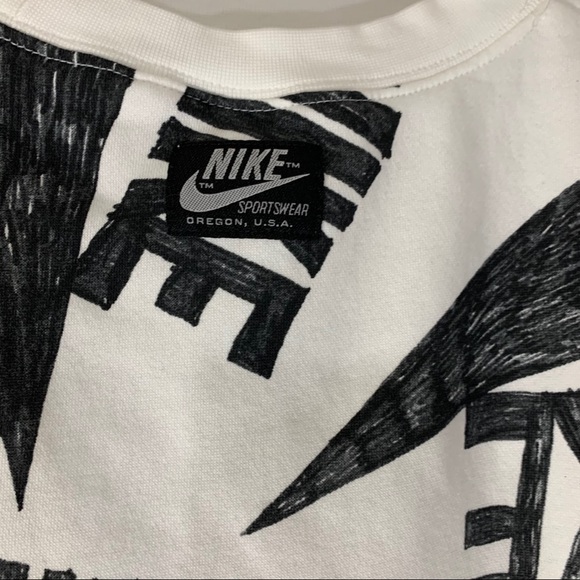 SOLD Nike Icon Print Crewneck Fleece Sweatshirt - Picture 8 of 10